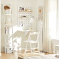 Miniatyrbilde 10 av 10: SoBuy Veggmontert klaffbord Skrivebord,Matbord Barbord FWT03-W White