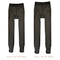 Miniatyrbilde 4 av 5: Kvinners termiske fleecefôrede tights falsk gjennomsiktig hudfarge for vintervarme tykke strømpebukser leggings med fleecefôr 200 Gr(S-M) Svart Black M