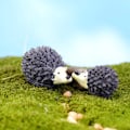 Miniatyrbild 1 av 5: Miniatyrlandskap med älva, liten flamingo, djurfigur, liten anka, groda, terrarium, mossa, inredning, dockhustillbehör, leksak