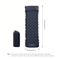 Miniatyrbilde 2 av 5: Luftmadrass Ultralett Oppblåsbar Luftmadrass for Camping Innebygd Pumpe Svart Black SVART
