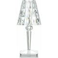 Miniatyrbild 1 av 5: Diamantkristall bordslampa, USB-laddningsbar kristallsänglampa, justerbar temperatur/ljusstyrka, litiumbatteri touch-typ