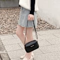 Miniatyrbillede 10 af 10: Dam Messenger Bag Axelväska SORT - spot salg black