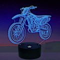Miniatyrbilde 2 av 5: 3D Motorsykkel Bil Nattlys LED Lampe Illusjon 16 Fargebytte Fjernkontroll Bord Skrivebordsdekorasjon Lamper Bursdagspresang Akrylbase USB Kabelleketøy