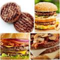 Miniatyrbild 5 av 5: 3 mini hamburgarebiffar för läcker hamburgare grill, köttpress