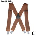 Miniatyrbillede 10 af 11: Sorte justerbare seler til mænd unisex bukser elastiske sorte one size-FA-