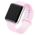 Pikkukuva 3 / 7: 2021 Nya Sport Casual Herr Dam Led Watch Rosa Lovely Digital Barn Sport Armbandsur Klocka bayan kol saat Black sliver