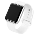 Miniatyrbilde 2 av 7: 2021 Nya Sport Casual Herr Dam Led Watch Rosa Lovely Digital Barn Sport Armbandsur Klocka bayan kol saat Black sliver