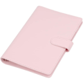 Miniatyrbillede 1 af 5: Læder A5 Ringbind Planner Notebook Planner med magnetlås (indre papir er ikke inkluderet) - Rosa Pink