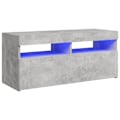 Miniatyrbillede 4 af 8: vidaXL TV-stativ med LED-belysning beton grå 90x35x40 cm gray 19420