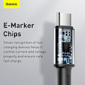 Miniatyrbild 4 av 9: Baseus 100W USB Type C till USB C PD-kabel Snabbladdning USB C svart black