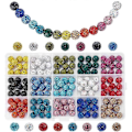 Miniatyrbilde 1 av 5: 150 stk Rhinestone Perler 10mm Pave Discokule Leire Perler Polymerleire Rhinestone Perler