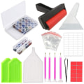 Miniatyrbilde 2 av 5: Diamantmaleri verktøy tilbehør oppbevaringsboks 7/15/30/60 spor perler oppbevaringsflasker etui for DIY diamantmaleri with 15 Bottles