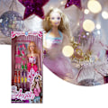 Miniatyrbild 2 av 5: Härlig Barbie-docka set Mode Desktop dekorativa rekvisita Present för pojkar Flickor Barn (slumpmässiga kläder Set A (6pcs)