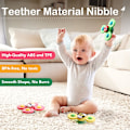 Miniatyrbillede 3 af 5: 3 stk Baby Bad Spinner Legetøj med Roterende Suttekopper Snurrende Top Legetøj Dyr Snurre Suttekopper Baby Bad Legetøj Spisebords Legetøj Vindmølle