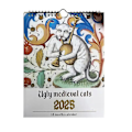 Miniatyrbillede 1 af 5: Middelalderlig Kattekalender 2025 Sjove Middelalderlige Katte Vægkalede 2025 Grimme Middelalderlige Katte Kalender 12