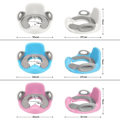 Miniatyrbillede 2 af 4: Baby Toiletreducer - XMTECH - Sæde med pudegreb Ryglæn - Hvid og Grå Vitt och grått