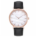 Miniatyrbild 1 av 6: Nytt mode Enkel klocka Damklockor Casual Dam Läder Kvartsklocka Watch Vrouwen Relogio Feminino Zegarek Damski Black(.602)