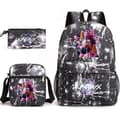KPop Demon Hunters Backpack Students School Bag Pencil Case Shoulder Bag 3-piece Set _a A Lightning Black-FA- Lightning Black Style A