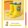 Pikkukuva 8 / 9: Paw Patrol Chase Skye Anime Piirretty Söpö Lapsi Sadekengät Pojalle Tytölle Vedenpitävä EVA Kumi Liukumaton Taapero Lapsi Sadekengät Rubble 16cm Rubble