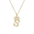 Dam Smycken Halsband - Engelska Dam S Bokstav Krona-FA11-