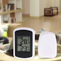 Miniatyrbild 4 av 9: Högkvalitativ LCD digital trådlös inomhus- och utomhustermometer för hemmet eller kontoret