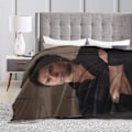 Miniatyrbillede 3 af 4: Ian Somerhalder Baggrund The Vampire Diaries Tumblr. Filt til sofa, sofa eller seng, sofastørrelse, blød fuzzy plysstoffilt, luksuriøs flanelfilt 80x60in 200x150cm