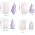 Pikkukuva 5 / 5: 3D Tomte Epoksihartsimuotti, Pääsiäistonttumuotit Gnome J