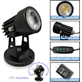 Miniatyrbillede 4 af 5: 2 stk. LED-spotlights til indendørs brug, kompatibel med planter, 3 farver accentbelysning, dæmpbar uplight spotlight lampe med lysdæmperkontakt 2Pcs