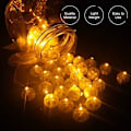 Miniatyrbillede 3 af 4: 100 stk./parti LED runde ballonlamper Flash kuglelampe til jul