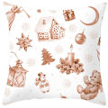 Miniatyrbilde 1 av 2: 18' julrosa omslag Snowflake Case Soffa Heminredning #11