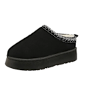Miniatyrbillede 5 af 5: 2023 Nye Dam Ulltoffler Varme Platform Ulltoffler Dam Toffler Dam Fåreskindstoffer Dam Sko Khaki Khaki 38