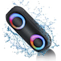 Miniatyrbild 1 av 5: Bluetooth-högtalare, bärbar högtalare Bluetooth trådlös (100 fots räckvidd), med 30 W högt stereoljud, IPX7 vattentät duschhögtalare