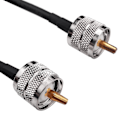 Pikkukuva 3 / 4: 15m UHF Koaksiaalikaapeli RG58 Koaksiaalikaapeli PL259 Kaapel 50 Ohm CB-Radioantennikaapeli UHF Uros - UHF Uros