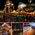 Miniatyrbilde 2 av 4: LED Net Mesh Fairy String Light for Home Garden Xmas Party Decor
