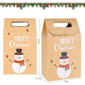 Miniatyrbilde 2 av 5: Xmas Goodies Godteposer, Medium og Små Gaver, Livlige Farger og Unike Design, Miljøvennlig og Holdbar Kraftkartong For Resirkulerbar Gjenbruk