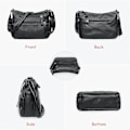 Miniatyrbillede 4 af 5: Damehåndtasker Dameskuldertasker Bløde PU læder håndtasker Crossbody tasker Multilomme håndtasker Skuldertasker Damehåndtasker Rejsetasker