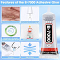 Pikkukuva 3 / 5: B7000 Strassiliima askarteluun, 110 ml 3,7 fl.oz Kirkas B-7000