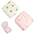 Miniatyrbild 1 av 4: Sanitetsbinda Förvaringsväska 2-pack Mensskyddsväska Skola Nylon Tamponger Samlingsväska Feminina Menstruations Första Mensen Väskor för Kvinnor Fl...