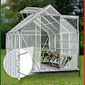 Miniatyrbild 5 av 5: Greenhouse Guardian, Starka fästklammer för dubbelkammarplattor, bladfjäderklämmor som säkerställer stormsäkert skydd i ditt växthus