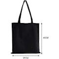Miniatyrbillede 3 af 5: K)26 Bogstav Trykt sort genanvendelige indkøbsposer, Foldbar Casual Rejse Håndtaske, Skulder Strand Tote Tasker, Shopper taske miljøvenlig super stærk vaskbar
