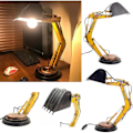 Miniatyrbillede 5 af 5: Gravemaskine skrivebordslampe unik bordlampe LED 20*12*12cm