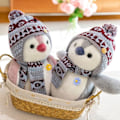 Pikkukuva 5 / 5: Pehmolelu, pingviini, halattava, unilelu, pehmoeläin, jolla voi leikkiä ja halailla, squishmallow, pingviini, pehmo lapsille (harmaa 20 cm)