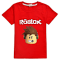 Pikkukuva 1 / 2: 7-14 -vuotiaat lapset/teinit Pojat Tytöt Roblox-printti Lyhythihainen T-paita Rento Paita Lahjat 11-12 Years