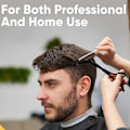 Miniatyrbillede 5 af 5: Effilersaks til salonkvalitetsklipninger, præcisionsfrisørsaks i rustfrit stål med ergonomisk design til professionel barber (5,5\"