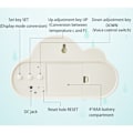 Miniatyrbild 2 av 4: Ljudstyrd LED-klocka sängbord snooze liten väckarklocka studentkalender självlysande elektronisk klocka, grön