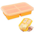 Miniatyrbillede 1 af 5: Isterningebakke med låg, silikone frysebakke, babymadsfrysebakke, Souper Cubes til suppe, sovs, madlavning