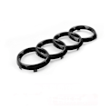 Miniatyrbillede 3 af 3: Audi blank sort logo ring foran og bag 273MM 192MM A1 A3 A4 A5