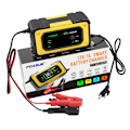 Miniatyrbillede 2 af 3: Bilbatterioplader 12V motorcykeloplader stor skærm farvedisplay batteri FOXSUR 7A reparationsoplader