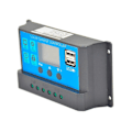 Miniatyrbillede 3 af 5: Solpanelregulator Laderregulator USB 60A 12V-24V med Dobbelt USB-oplader Blå