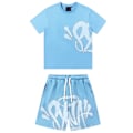 Miniatyrbillede 1 af 2: Syna World Herre Træningsdragt Sportsæt 2-pak T-shirt Shorts Casual Toppe Bukser Trendy TræningsdragterValgt 1 M